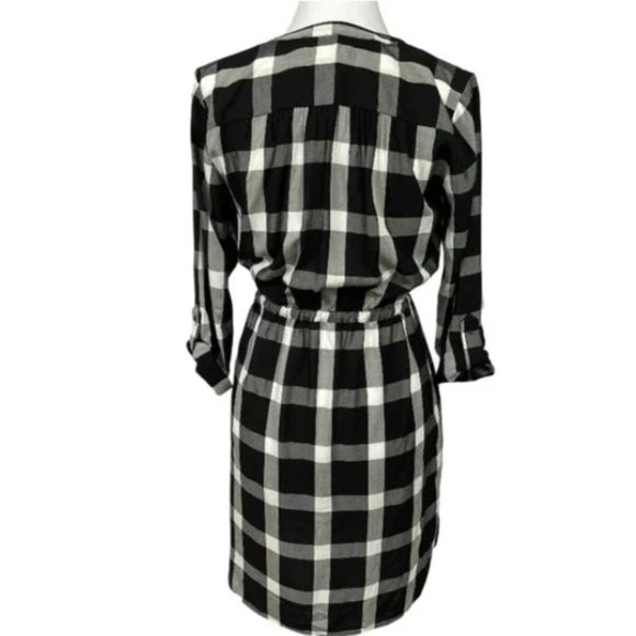 LOFT Black and White Shirtdress  size XSP - Picture 3 of 5